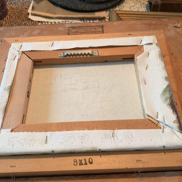 Robert lot painting  wood framed 8 x6 - Picture 4 of 4